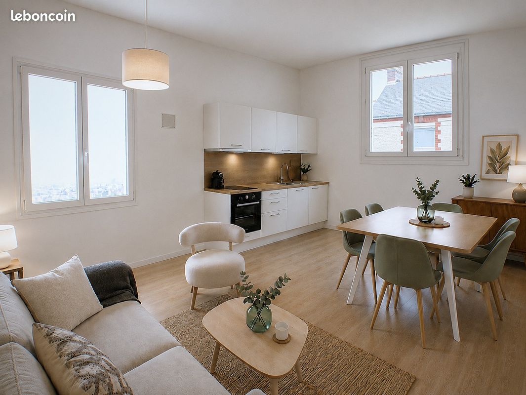 Appartement 3 pièces 62 m² · à Couëron · 62 m² · 195 000 €