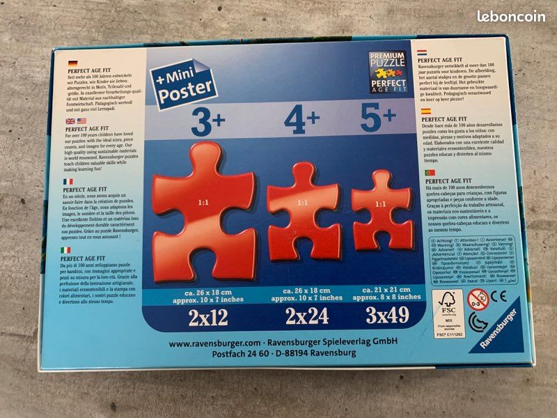 3 Puzzle Ravensburger 3 X 49 Dinosaures (image 4)
