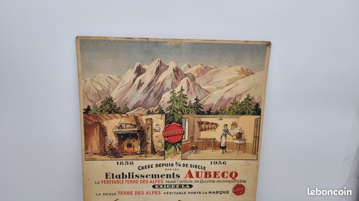 Ancien carton publicitaire plaque vintage (image 2)