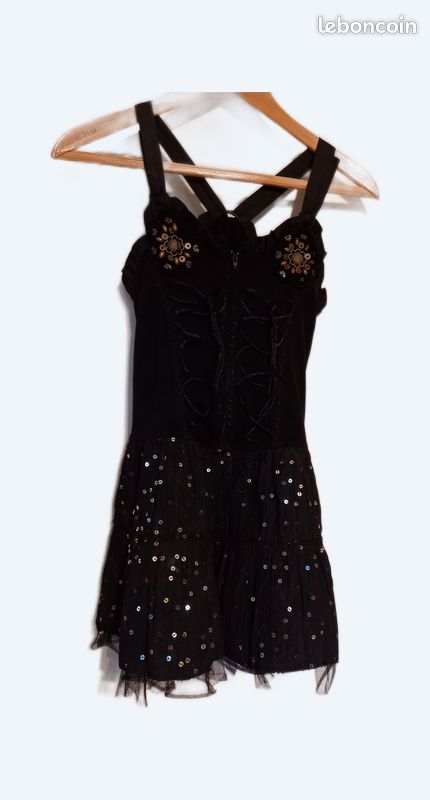 Robe de soirée noire TU- 12-14 ans (image 1)