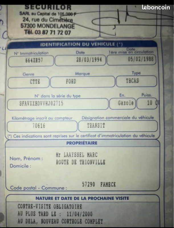 Bonjour je vend moteur Ford transit de 88 avec 70mile km (image 3)