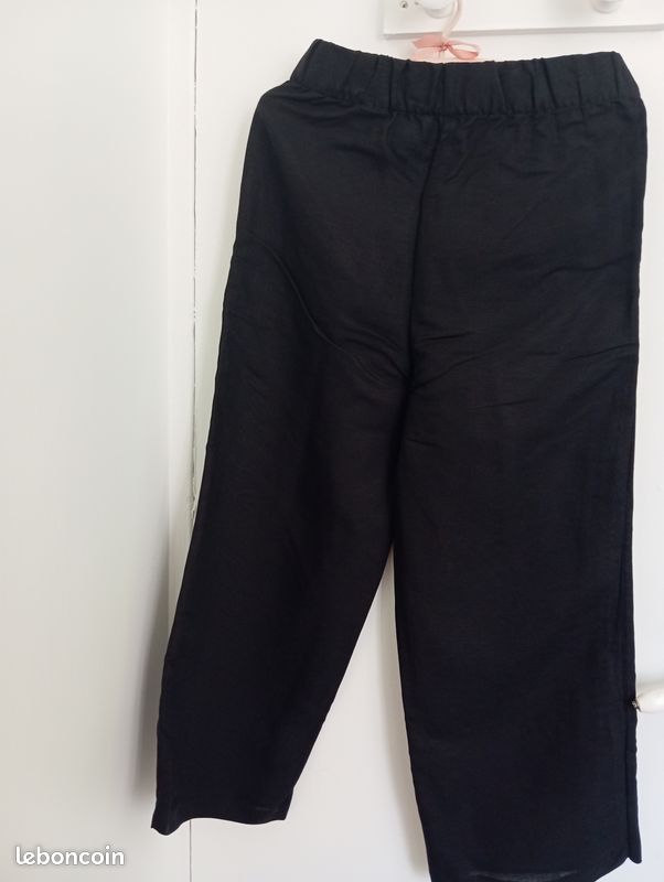 Pantalon fluide noir H&M – Taille 40 – Taille élastiquée – Très bon état (image 2)
