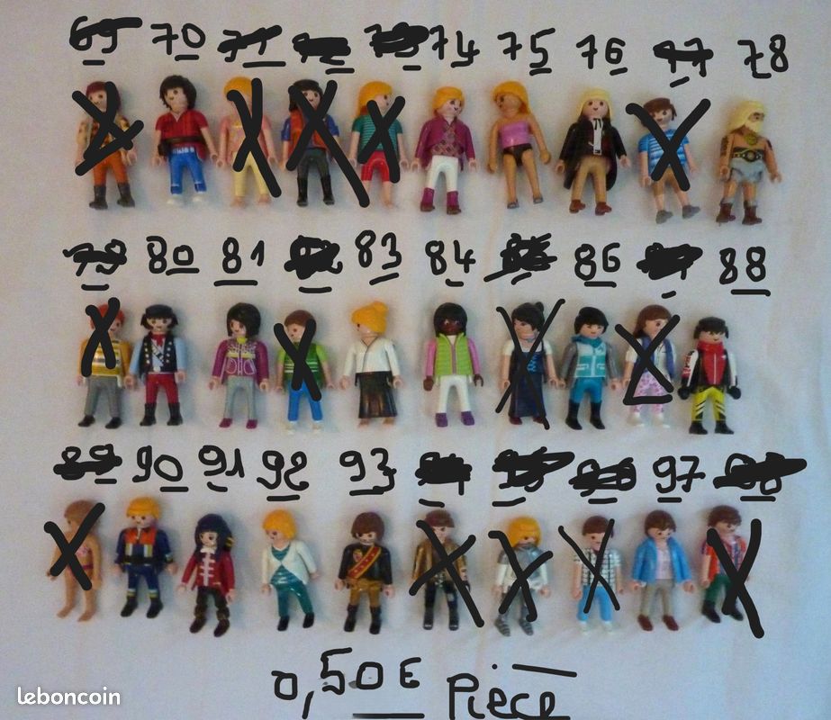 Figurines Playmobil de 0,50E pièce à 0,75E pièce (image 3)