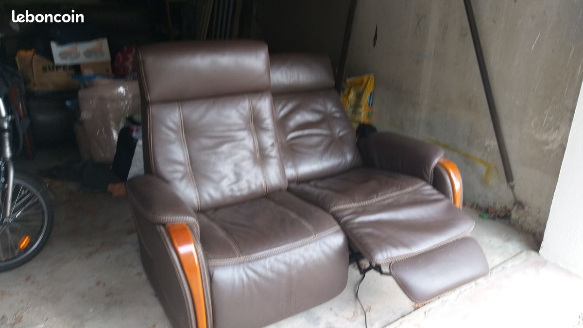 Vends 2 canapés de 2 places chacun (image 2)