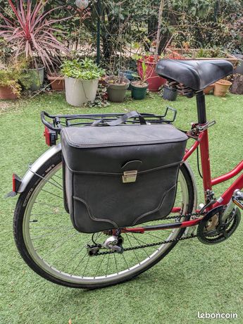 Porte-bagages Vélo Ancien Avec Sacoche - Marque A SUTTER - Vélo Rétro