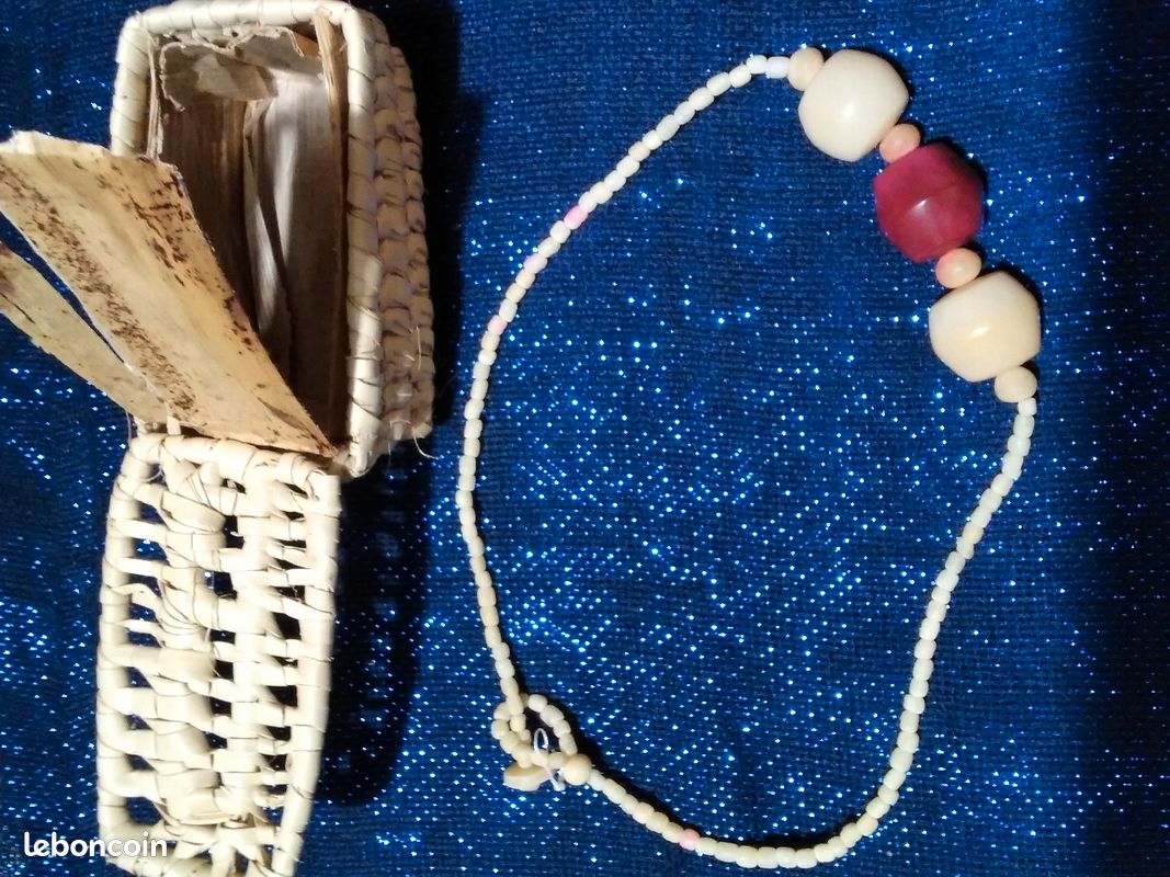 Collier végétal artisanal NEUF (image 2)