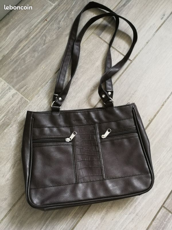 Sac à main marron Nathalie Andersen (image 1)