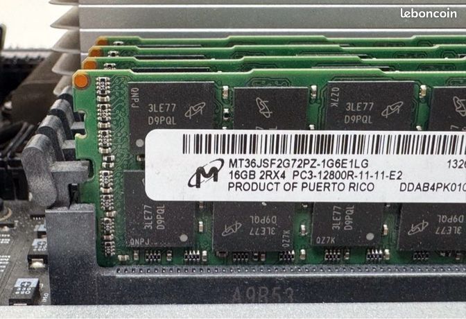 Kit RAM 64GB ECC Kit Mémoire 64GB DDR3 ECC 1333MHz Pour Mac Pro 2009