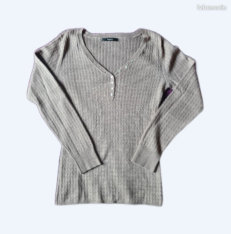 Pull col V Burton femme (image 1)
