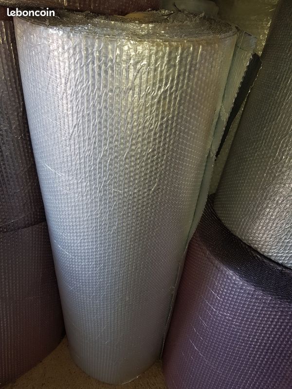 Rouleaux de film bulles isolant aluminium 100 cm sur 30 cm (image 2)