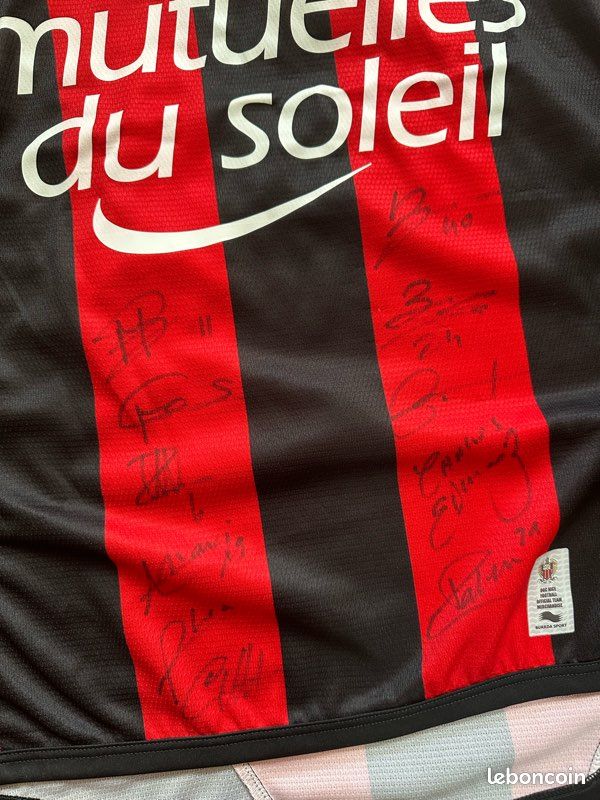 Maillot De Football OGC Nice Domicile 2013/2014 Taille XL Adulte Burda Sport