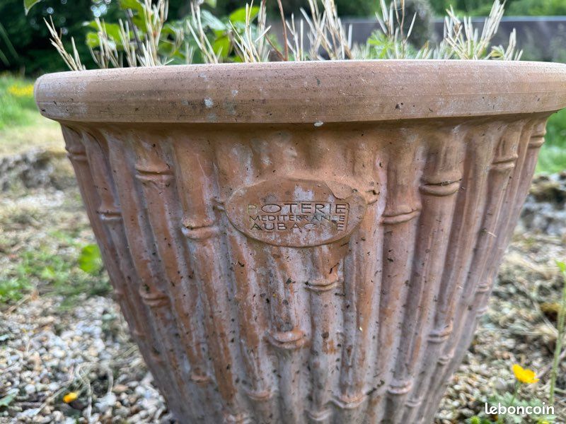 Jarre/Amphore en osier H30 cm VINTAGE