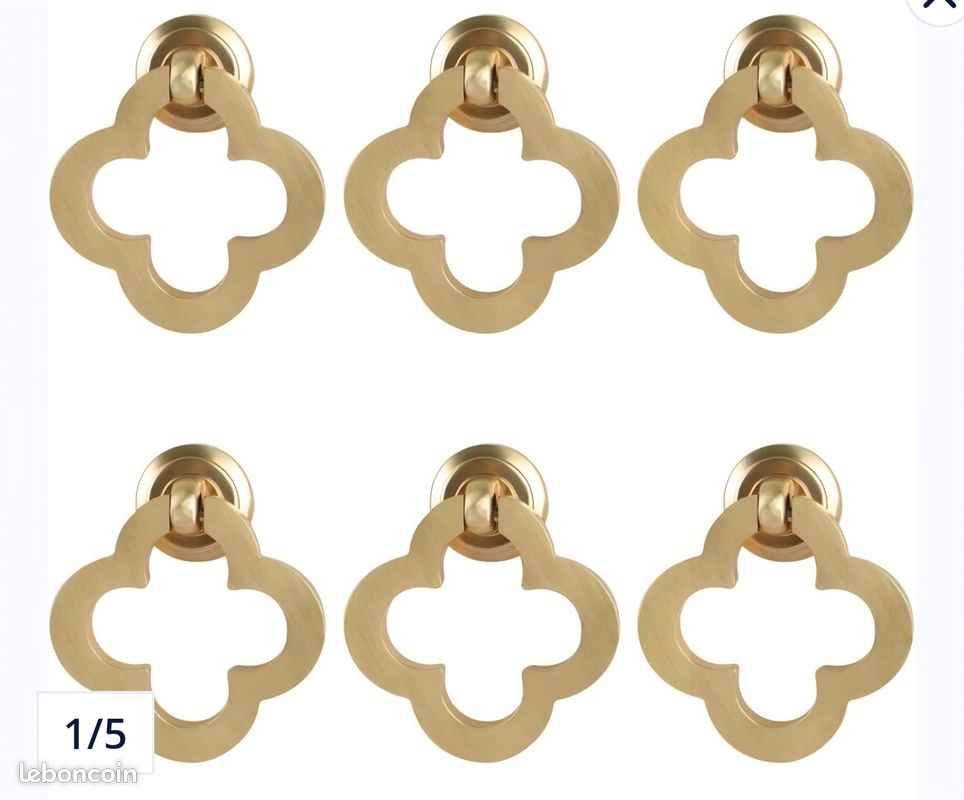 6 Bouton de porte meuble laiton neuf (image 6)