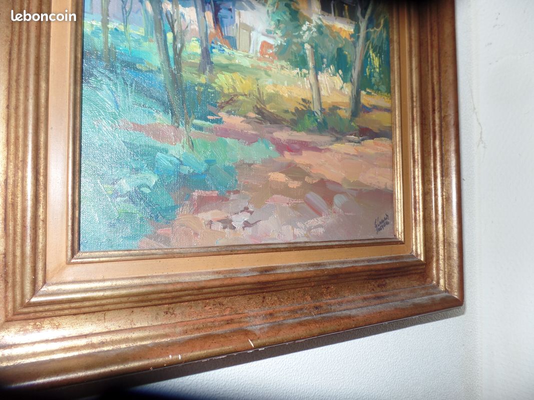 2 tableau MEYER GERARD FORET 34X44 tableau de maison alsacienne delabree (image 7)