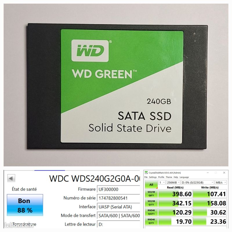 Ssd Wdc Wds240g2g0a 240 Gb Wds240g2g0a 240gb DYSK SSD WD GREEN 240