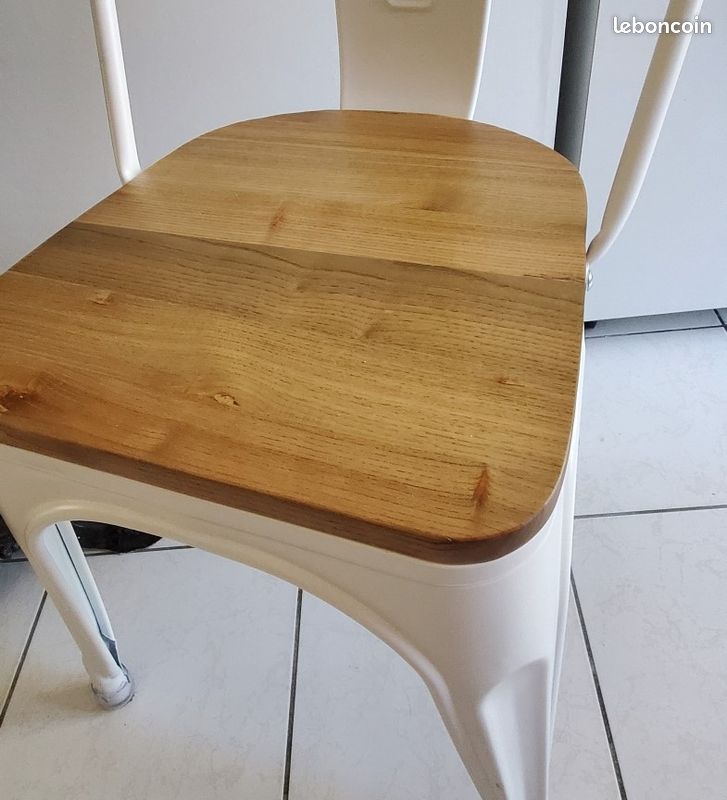 Chaise métal et bois (1) (image 2)