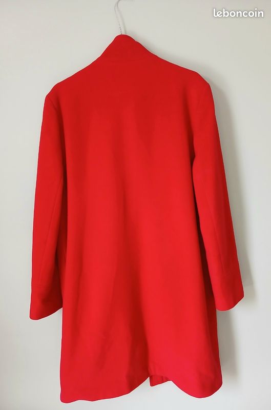 Manteau rouge femme (image 5)