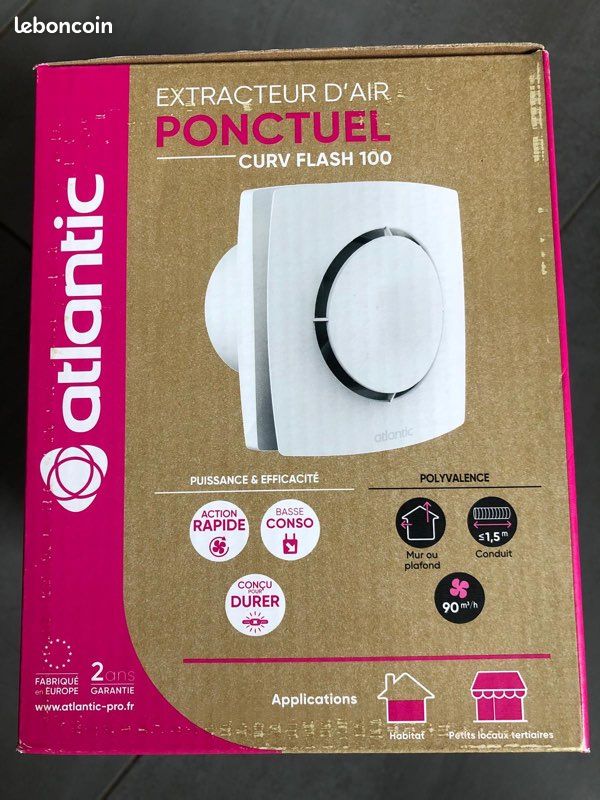 Extracteur d’air Ponctuel Curv flash 100 (image 2)