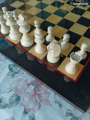 Jeu D'échecs Chavet Taille 3, Pièces Plombées Et Feutrées, Fabrication Française, Très Beau