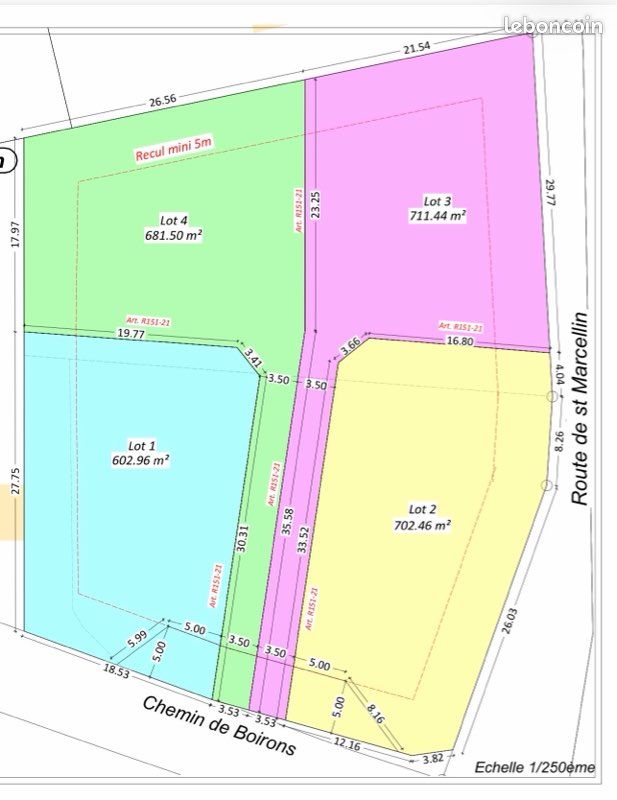 Terrain saint romain le puy lot 3 · à Saint-Romain-le-Puy · 65 000 €