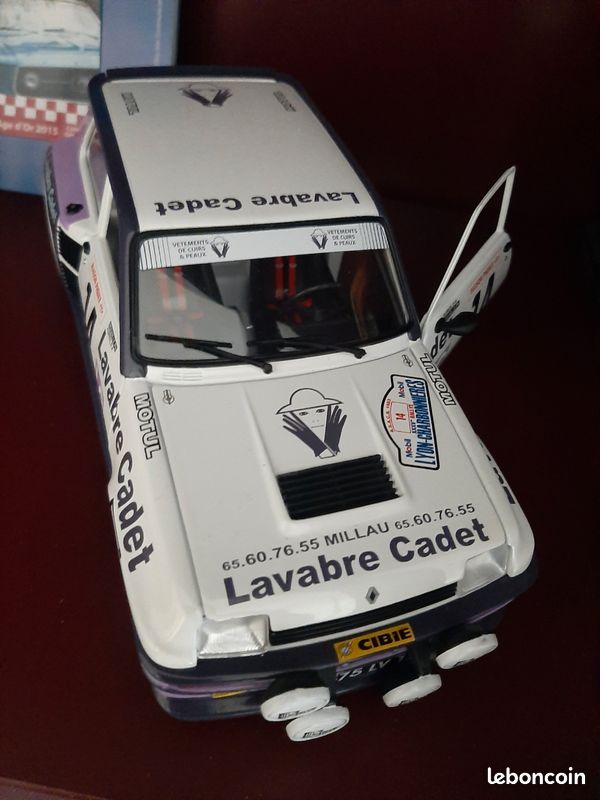 Renault 5 Turbo N°14 D. Auriol Lyon Charbonnieres 1983 Solido 1/18° – Les Miniatures
