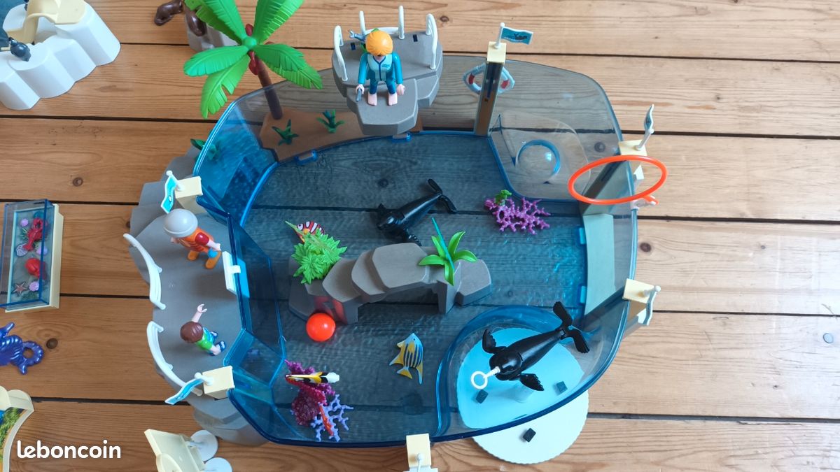 Playmobil aquarium + magasin + pingouins + loutres (image 6)