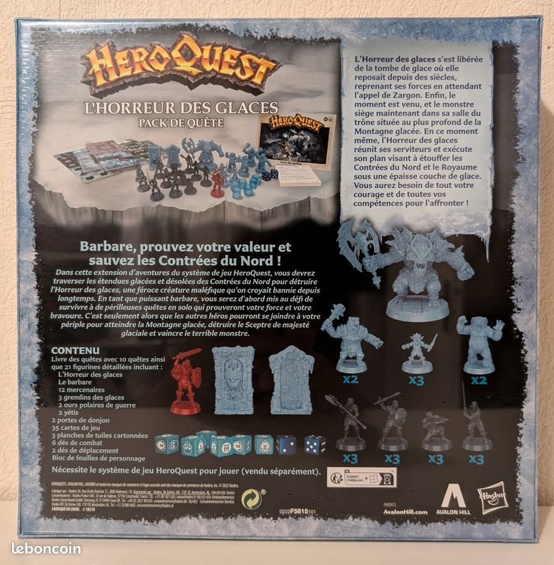 HeroQuest - Extension : L'Horreur des Glaces - Boite Scellée (image 3)