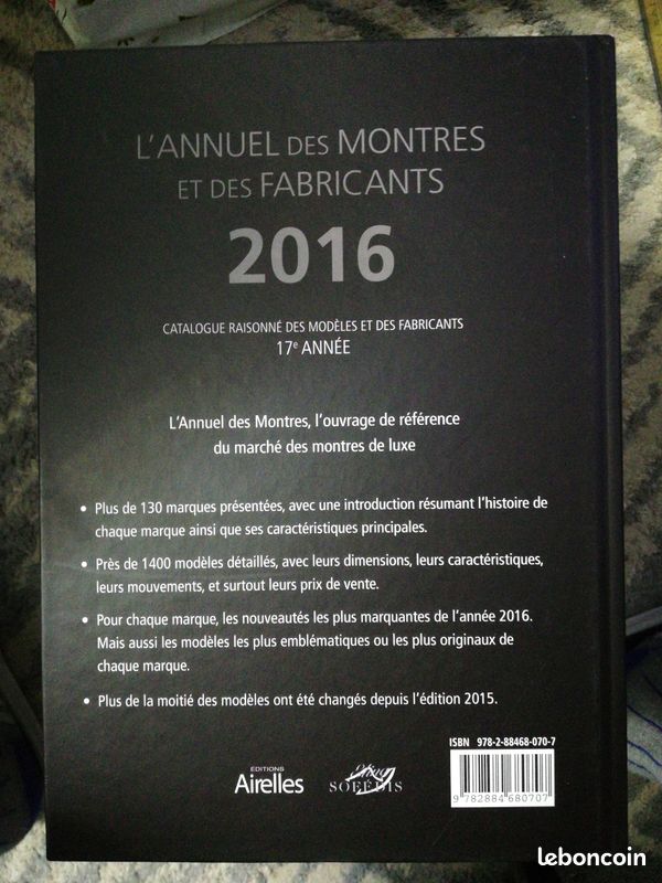 Livre L'ANNUEL DES MONTRES ET DES FABRICANTS 2016 (image 2)