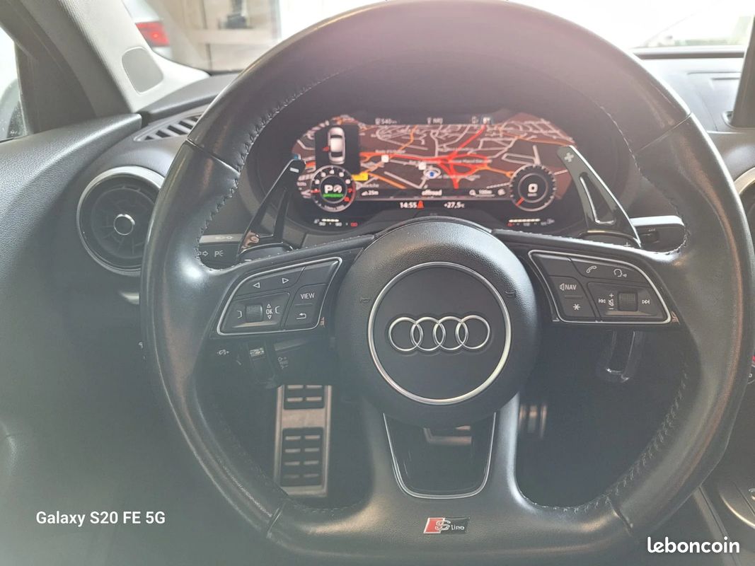 AUDI A3 BERLINE 35 TFSI CoD 150 S tronic 7 Design Luxe + VOLANT SLINE / S-LINE + SIEGES CUIR + ATTELAGE + ENTRETIEN AUDI (image 15)