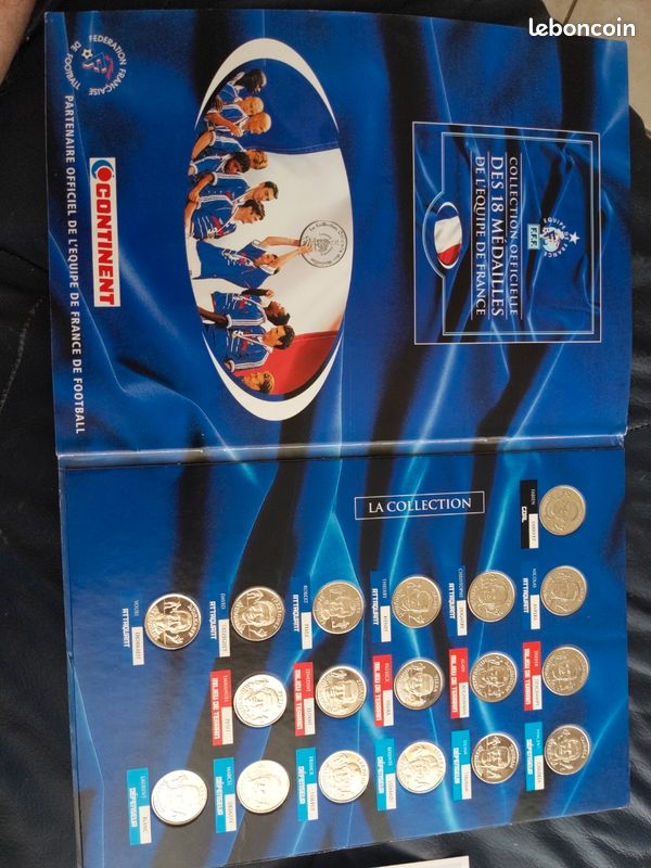 Médaille France Football – Euro 1998 – Cupro-nickel – Occasion