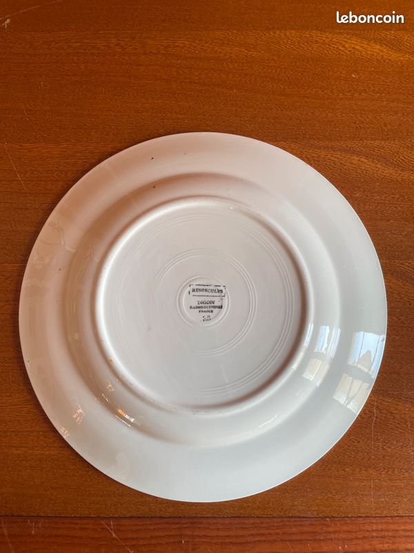 Plat Digoin Sarreguemines « Renoncules » 30cm (image 3)