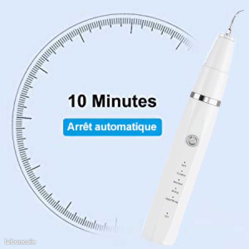 Detartreur Dentaire Ultrason Kit Detartrage Électrique avec 5 Modes 3 Têtes De Nettoyage Outils (image 7)