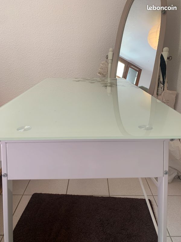 Bureau plaque en verre 105x60x75 (image 1)