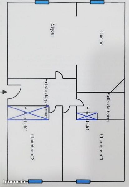 Appartement a louer beziers - 3 pièce(s) - 52 m2 - Surfyn