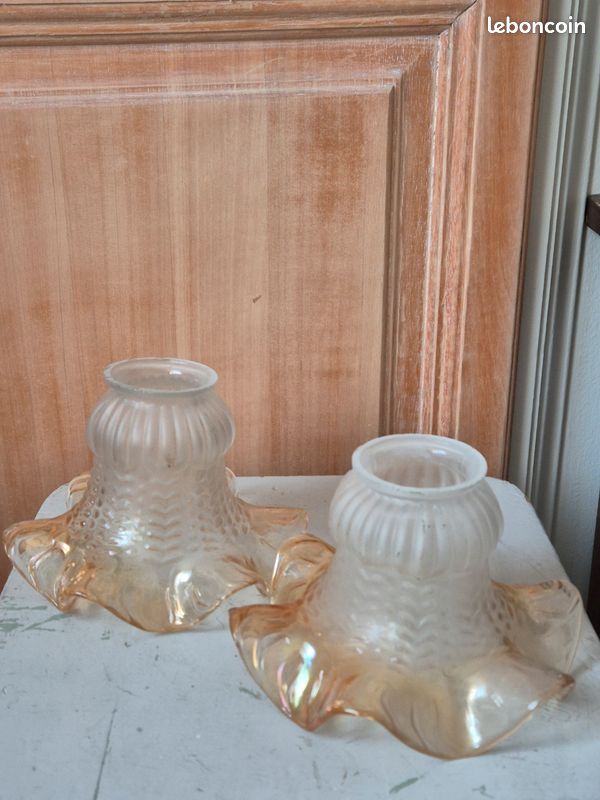 Abat jour vintage opaline (image 1)