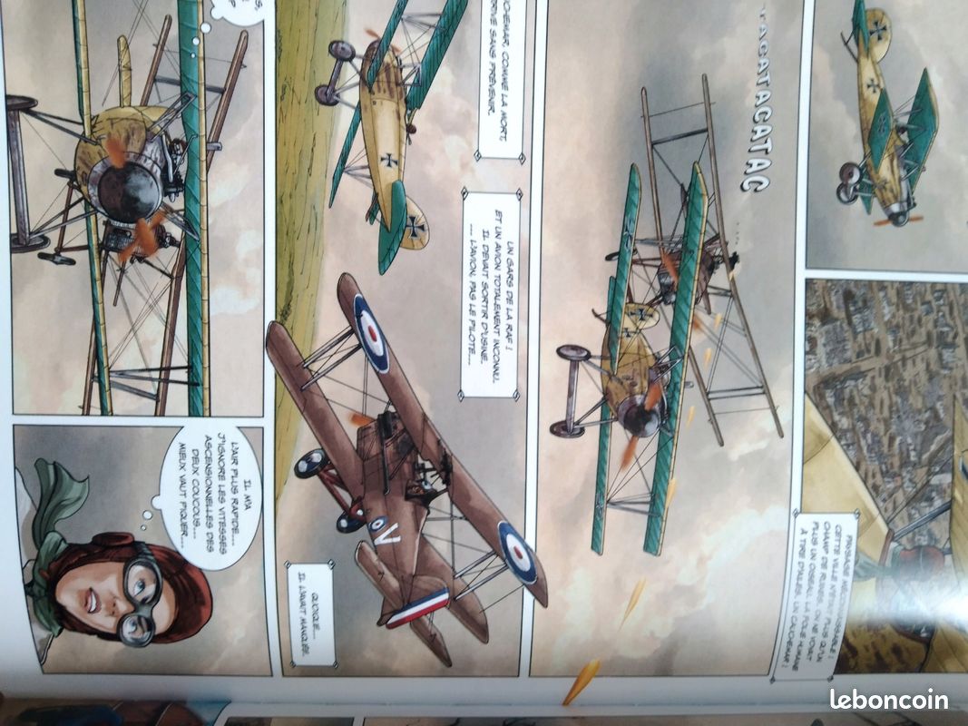 Bd La fille de l'air Tome 2 No womans' land dédicace par les auteurs Davoz et Plateau (image 13)