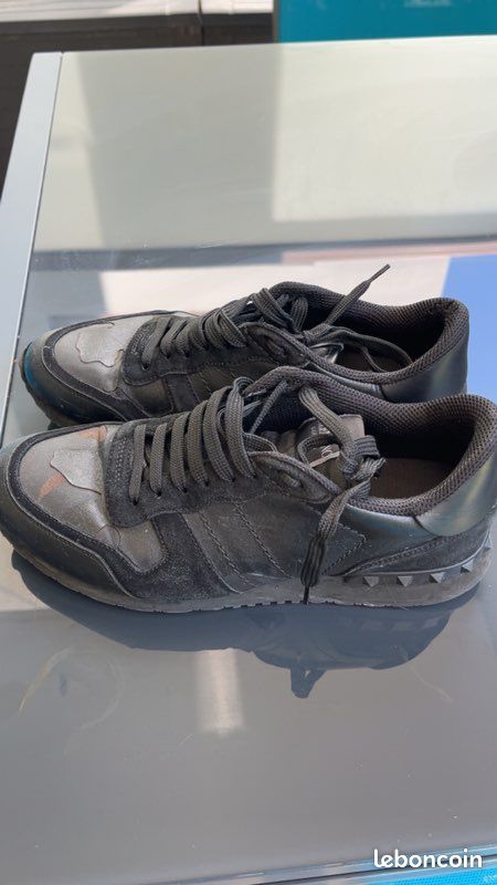 Valentino Sneakers Basket Valentino Homme Noir Baskets VLTN