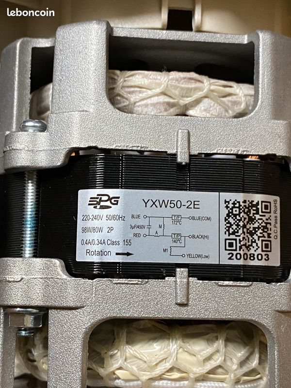 Motore Di Ricircolo Yxw50-2el Per Lavastoviglie Brandt 1034328 – Ricambio Compatibile - 5