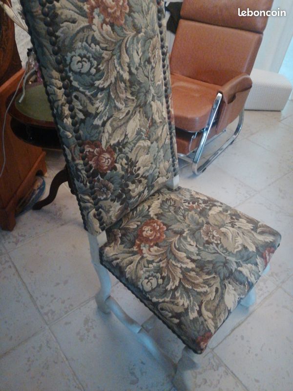 4 Chaises en tissus d'Aubusson (image 2)
