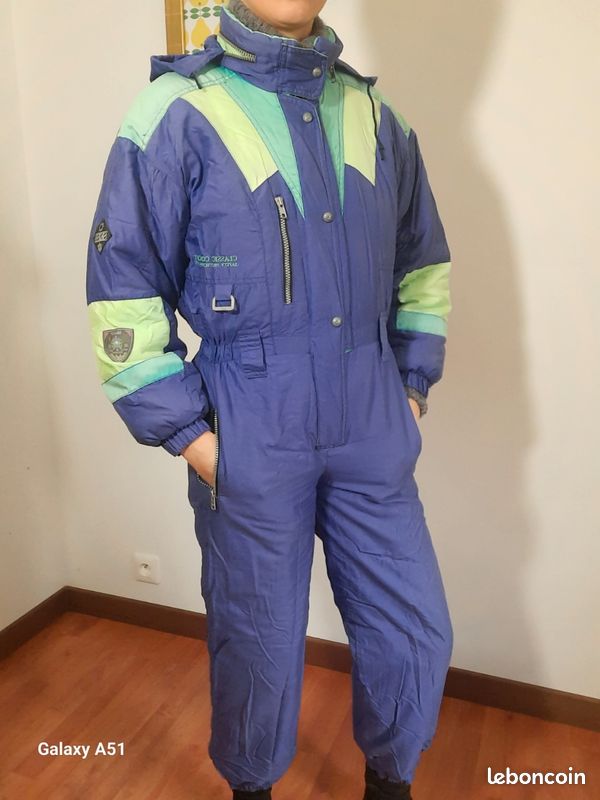Combinaison De Ski Vintage Colmar – Une Pièce Jaune – Taille S – Années 80/90 – Excellent état