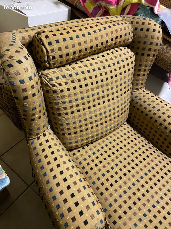4 fauteuils tissus de salon (image 1)