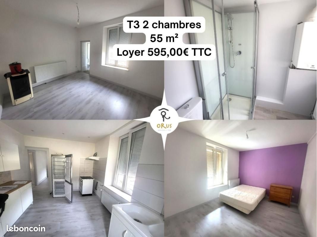 Appartement 3 pièces 55 m² · à Vesoul · 55 m² · 595 €/mois