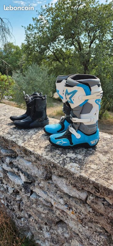 Bottes motocross Alpinestars TECH 10 taille 42 (image 1)