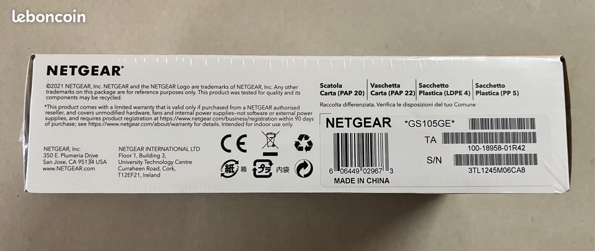 NEUF Switch Netgear GS105 5 ports gigabit (image 3)