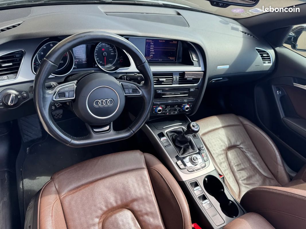 AUDI A5 Cabriolet 2.0 TFSI 211CV Suivi complet - Sièges Chauffants / Ventilés / Électriques (image 13)