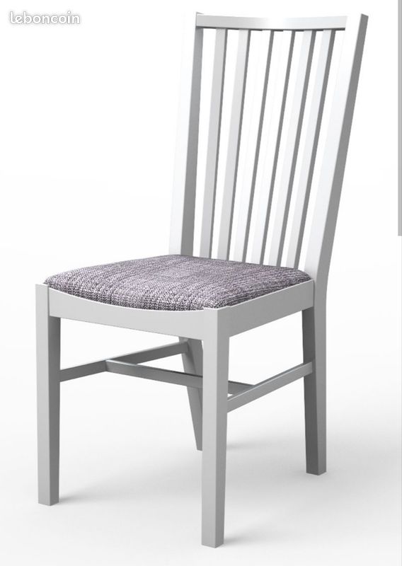 chaises norrnas blanches Ameublement