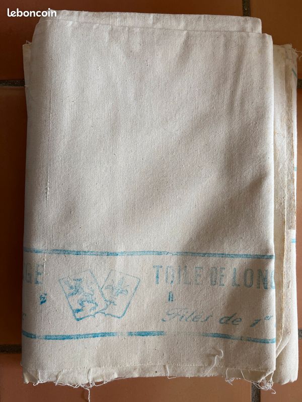2 coupons de toile ancienne neufs (image 4)