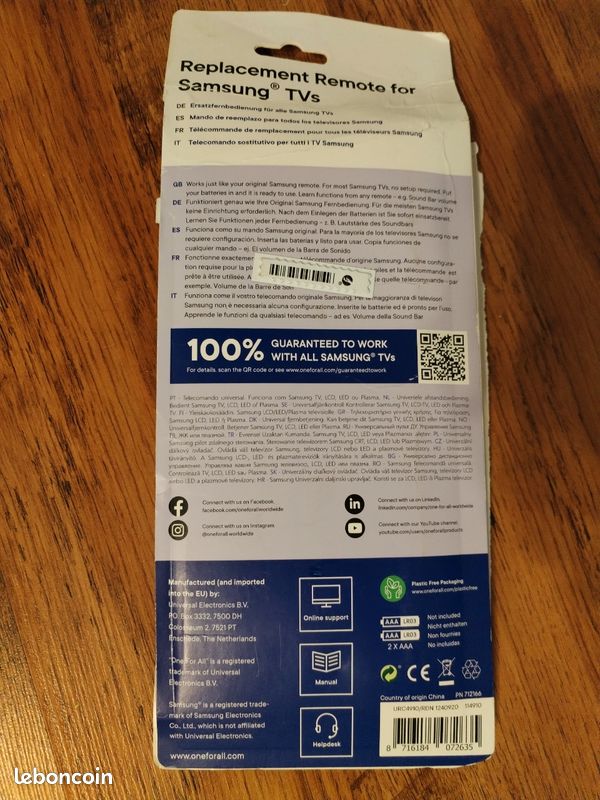 Télécommande pour tv (image 3)