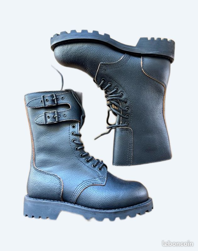 Cuir Grainé BM65 Rangers Armée Française BM65 Cuir Grainé