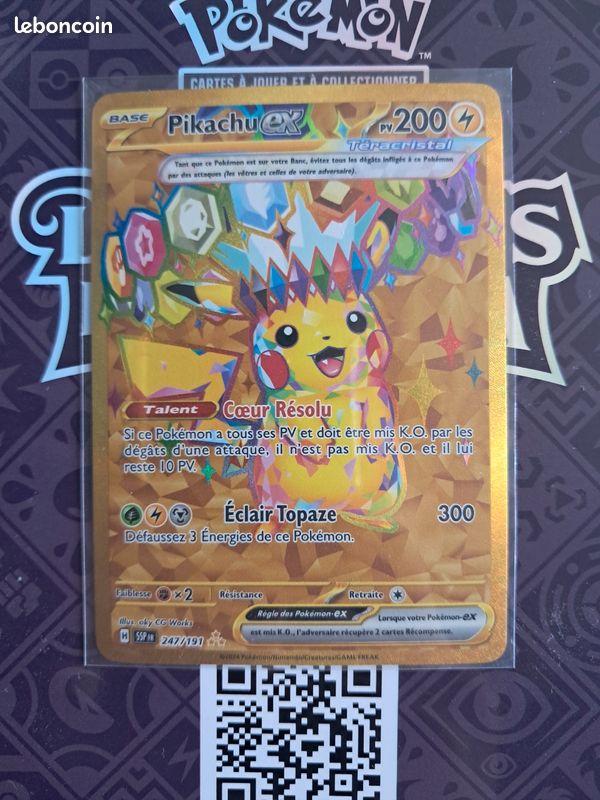 Pikachu gold 247/191 - Collection